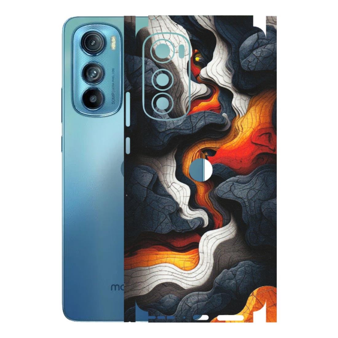 Motorola Phone Skins (All Models) - Abstract Volcanic Layers - Matte Finish (M-52) Motorola Moto Edge 30