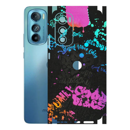 Motorola Phone Skins (All Models) - Majestic Black Vibes - Matte Finish (M-62) Motorola Moto Edge 30