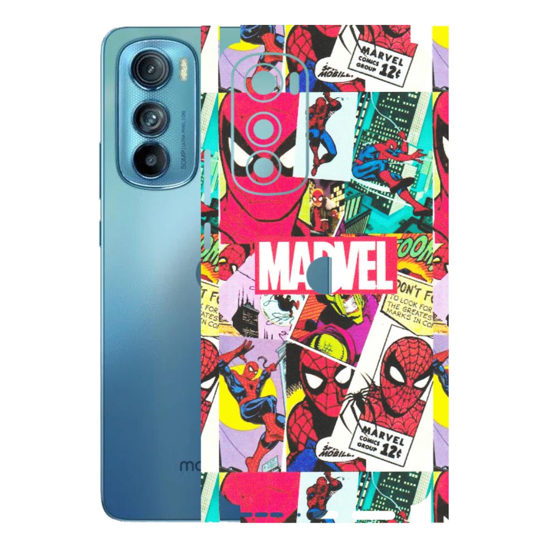Motorola Phone Skins (All Models) - Marvel Comic Spiderman Grafitti - Matte Finish (M-72) Motorola Moto Edge 30