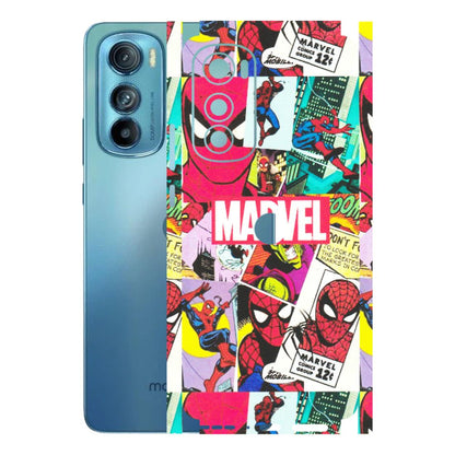 Motorola Phone Skins (All Models) - Marvel Comic Spiderman Grafitti - Matte Finish (M-72) Motorola Moto Edge 30