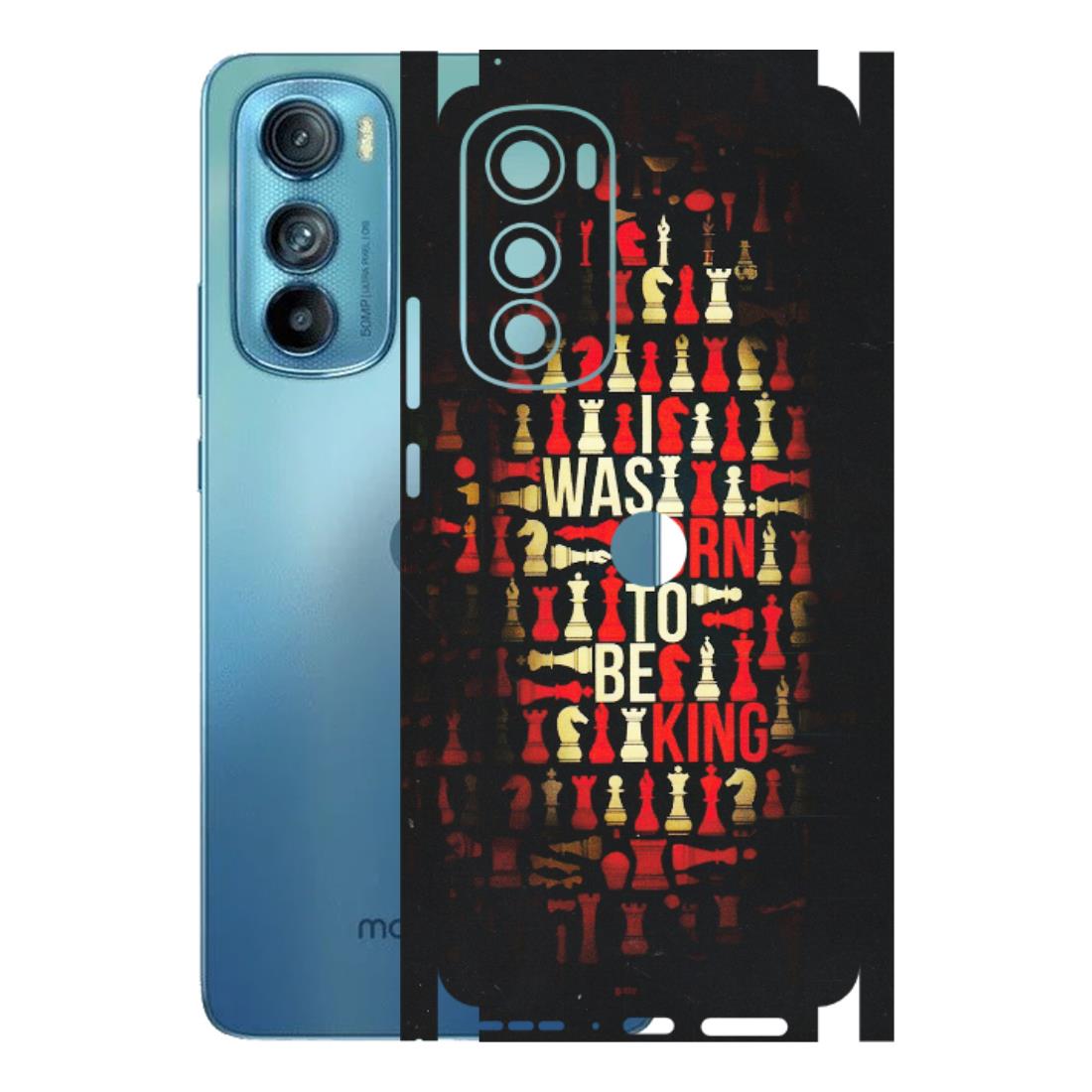 Motorola Phone Skins (All Models) - Born To Be King - Matte Finish (M-73) Motorola Moto Edge 30