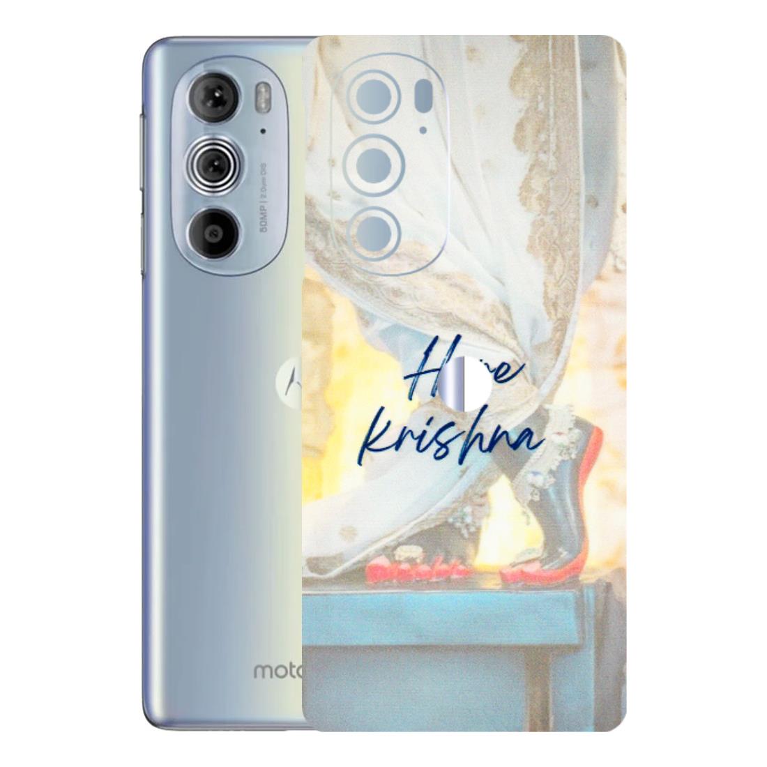 Motorola Phone Skins (All Models) - Hare Krishna - 3D Embossed Finish (L-03) Motorola Moto Edge 30 Pro 5G