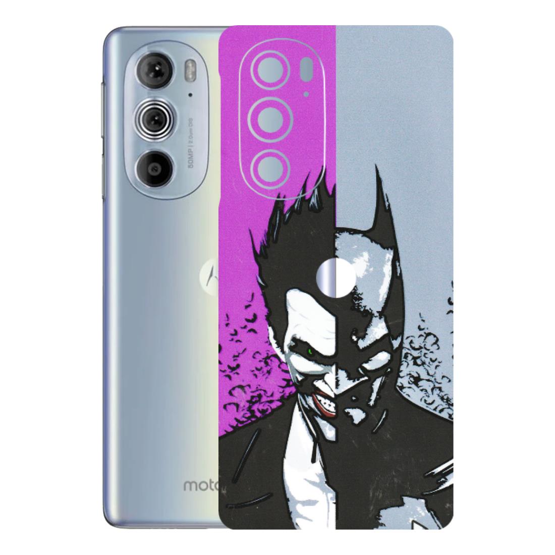 Motorola Phone Skins (All Models) - Batman & Joker - 3D Embossed Finish (L-143) Motorola Moto Edge 30 Pro 5G