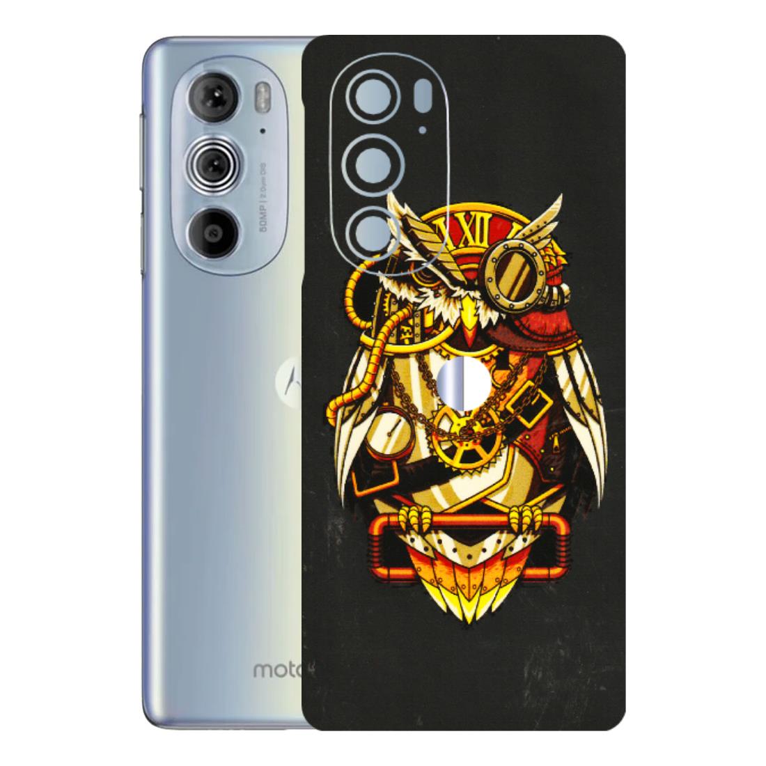 Motorola Phone Skins (All Models) - Classy Smart Owl - 3D Embossed Finish (L-144) Motorola Moto Edge 30 Pro 5G