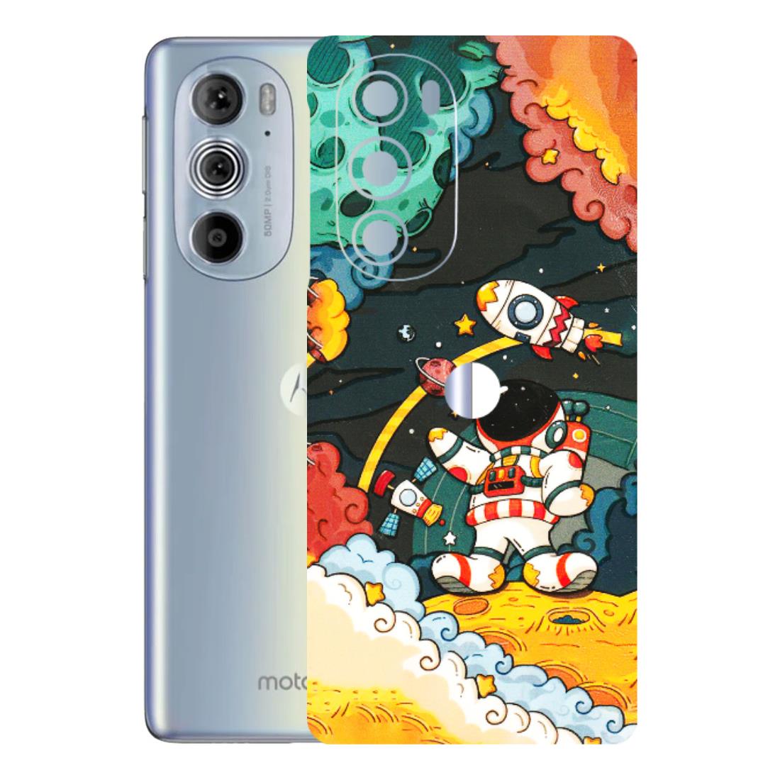 Motorola Phone Skins (All Models) - Astronauts & Spaceship - 3D Embossed Finish (L-145) Motorola Moto Edge 30 Pro 5G