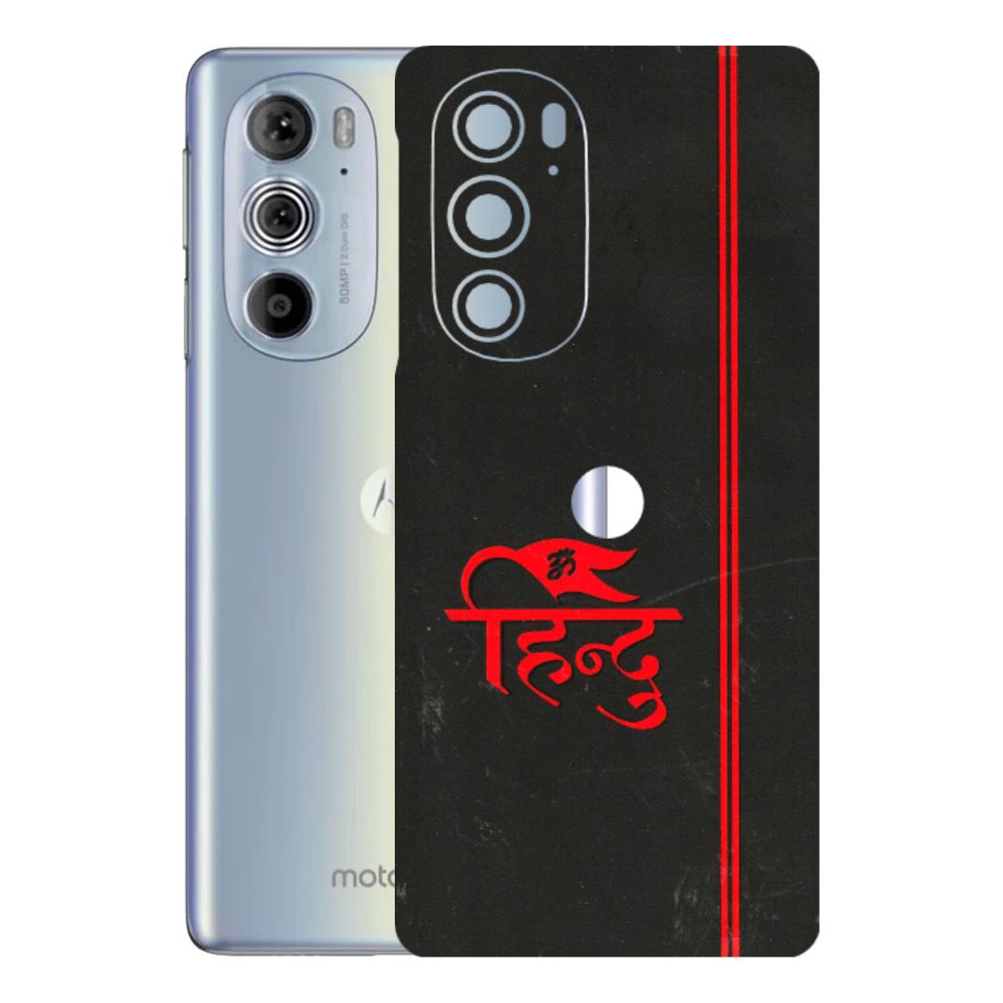 Motorola Phone Skins (All Models) - Hindu Black - 3D Embossed Finish (L-153) Motorola Moto Edge 30 Pro 5G