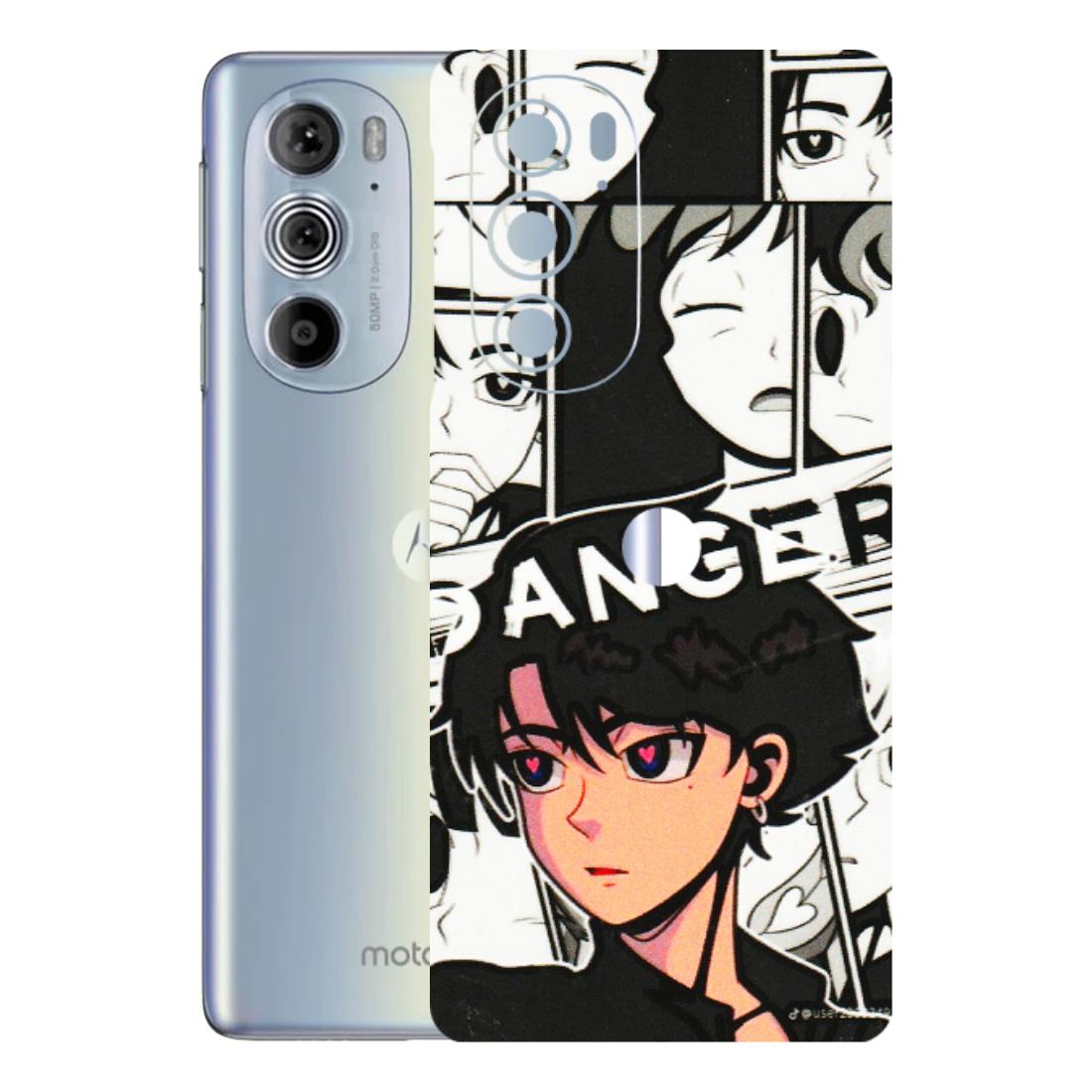 Motorola Phone Skins (All Models) - Danger Anime - 3D Embossed Finish (L-155) Motorola Moto Edge 30 Pro 5G