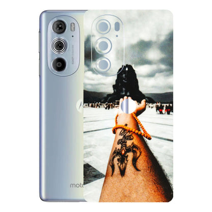 Motorola Phone Skins (All Models) - Jai Adiyogi Mahakaal - 3D Embossed Finish (L-164) Motorola Moto Edge 30 Pro 5G