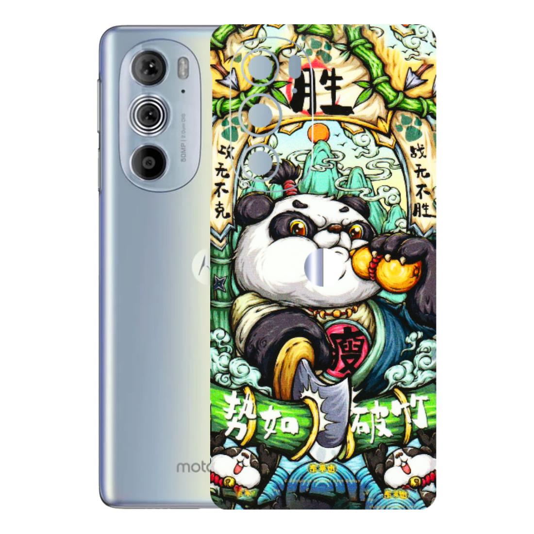 Motorola Phone Skins (All Models) - Royal Rich Panda - 3D Embossed Finish (L-170) Motorola Moto Edge 30 Pro 5G