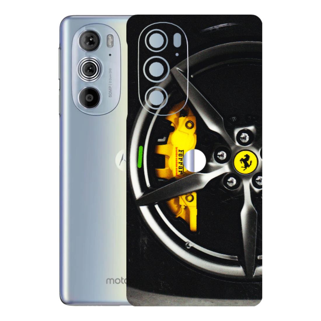 Motorola Phone Skins (All Models) - Ferrari Wheel Alloy - 3D Embossed Finish (L-173) Motorola Moto Edge 30 Pro 5G