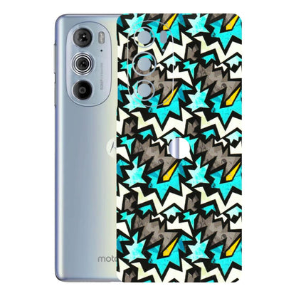Motorola Phone Skins (All Models) - Funky Zig Zag - 3D Embossed Finish (L-223) Motorola Moto Edge 30 Pro 5G