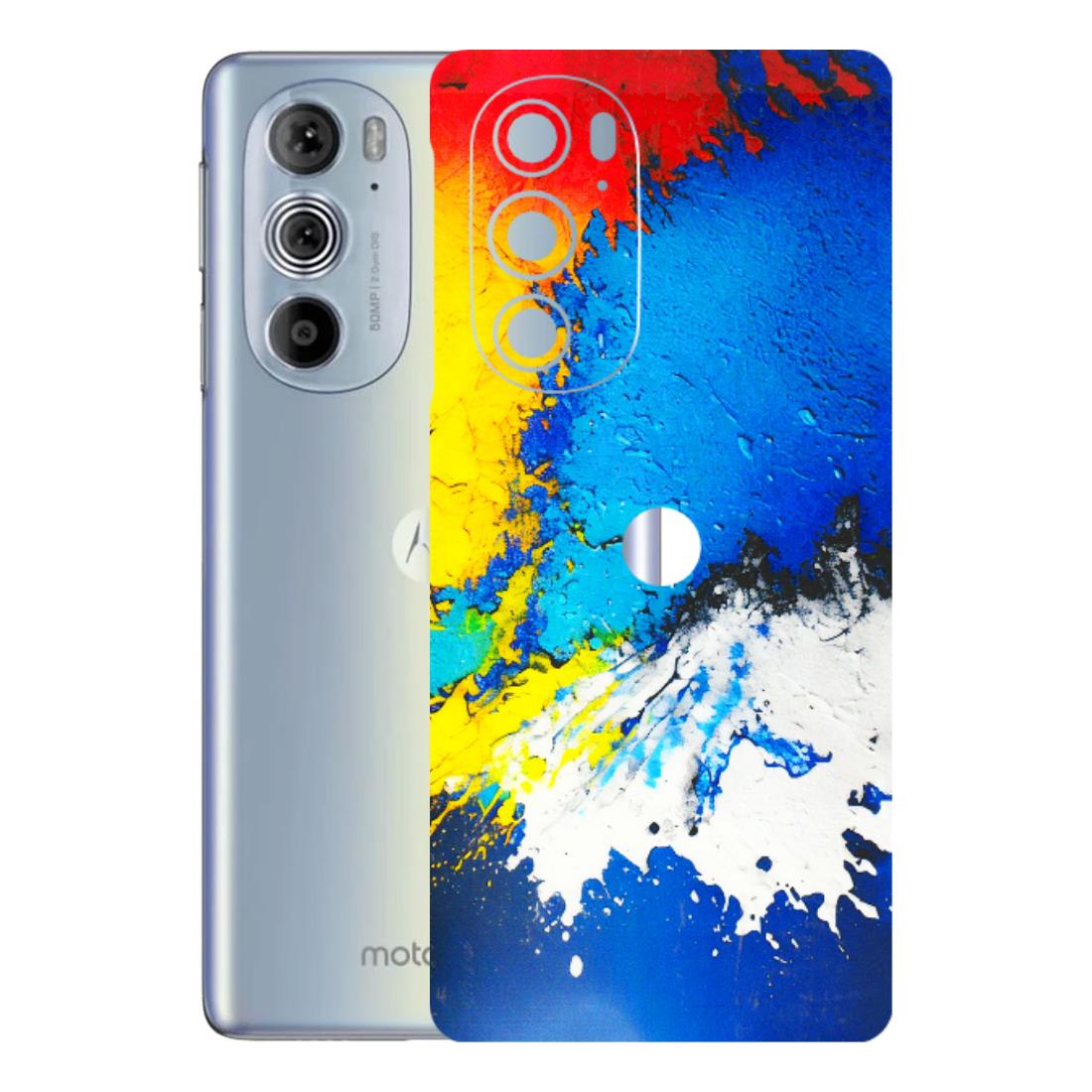 Motorola Phone Skins (All Models) - Acrylic Paint Spill - 3D Embossed Finish (L-229) Motorola Moto Edge 30 Pro 5G