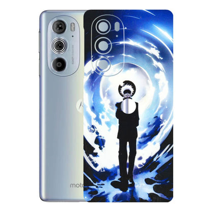 Motorola Phone Skins (All Models) - Satoru Gojo Dark Blue - 3D Embossed Finish (L-235) Motorola Moto Edge 30 Pro 5G