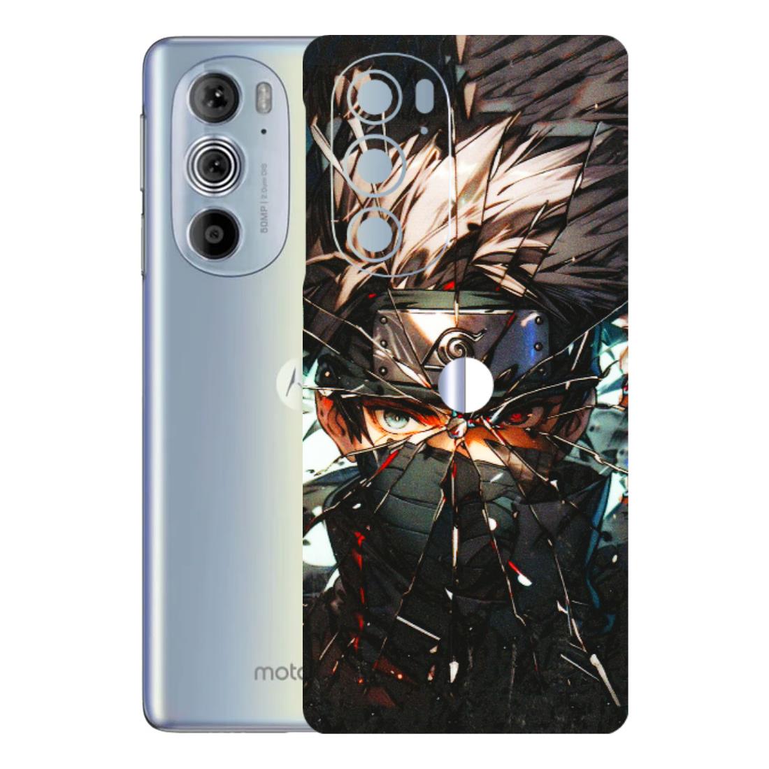 Motorola Phone Skins (All Models) - Kakashi Shattered Glass Effect - 3D Embossed Finish (L-237) Motorola Moto Edge 30 Pro 5G