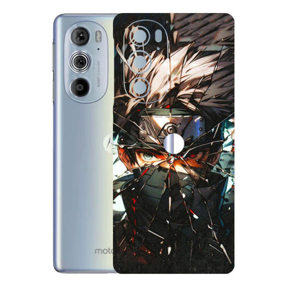 Motorola Phone Skins (All Models) - Kakashi Shattered Glass Effect - 3D Embossed Finish (L-237) Motorola Moto Edge 30 Pro 5G