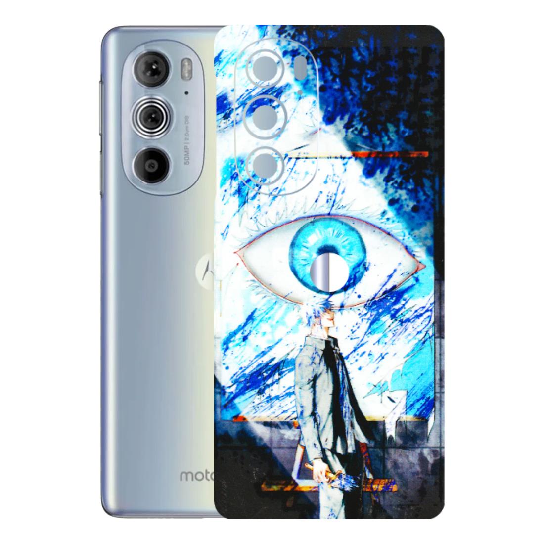 Motorola Phone Skins (All Models) - Gojo Satoru evil eye - 3D Embossed Finish (L-239) Motorola Moto Edge 30 Pro 5G