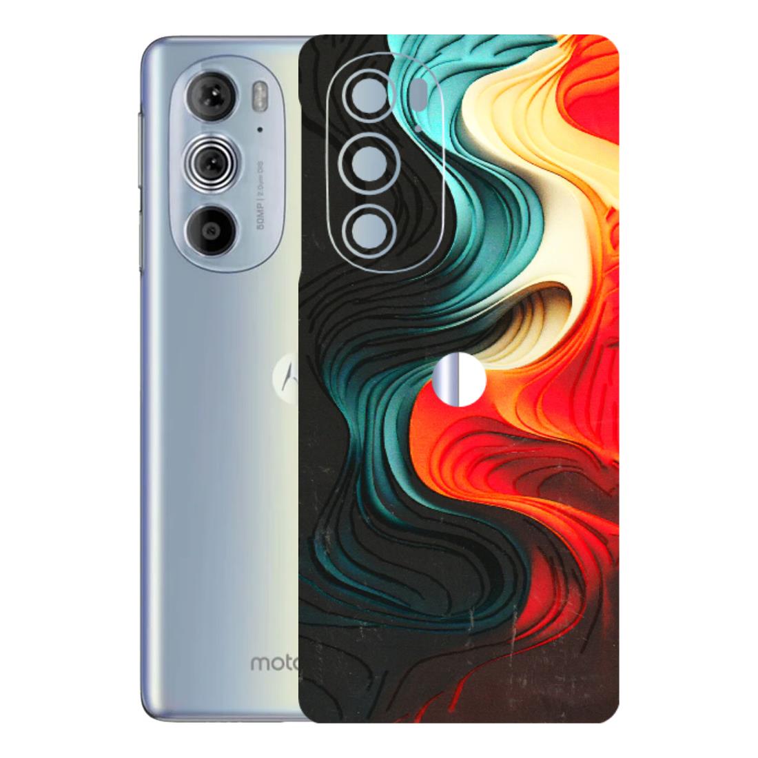 Motorola Phone Skins (All Models) - The Silky Swirl - 3D Embossed Finish (L-240) Motorola Moto Edge 30 Pro 5G