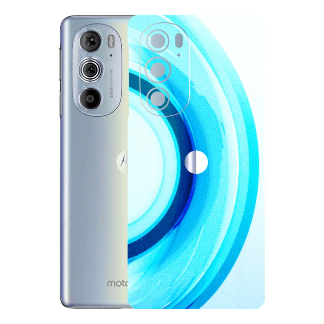 Motorola Phone Skins (All Models) - The Blue Curve - 3D Embossed Finish (L-244) Motorola Moto Edge 30 Pro 5G
