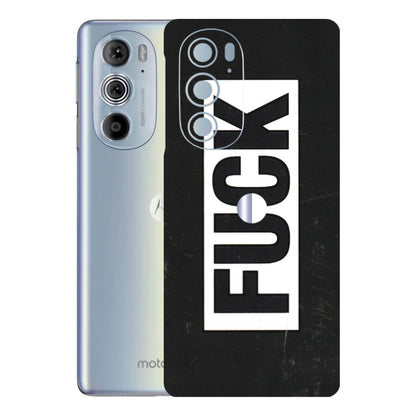 Motorola Phone Skins (All Models) - The F Word - 3D Embossed Finish (L-255) Motorola Moto Edge 30 Pro 5G