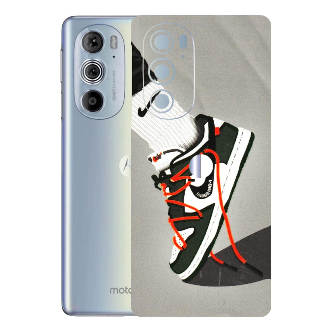 Motorola Phone Skins (All Models) - New Grey Sneaker - 3D Embossed Finish (L-261) Motorola Moto Edge 30 Pro 5G