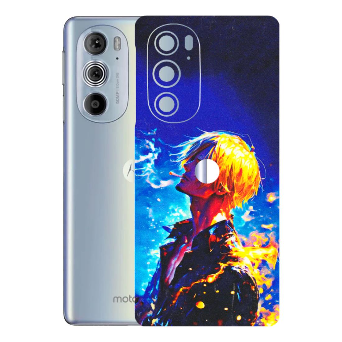 Motorola Phone Skins (All Models) - Sanji Vinsmoke One Piece - 3D Embossed Finish (L-319) Motorola Moto Edge 30 Pro 5G