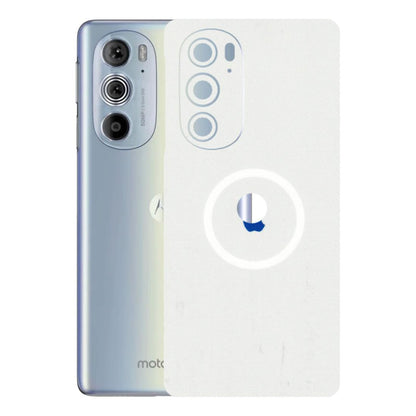 Motorola Phone Skins (All Models) - iPhone Magsafe Logo - 3D Embossed Finish (L-320) Motorola Moto Edge 30 Pro 5G