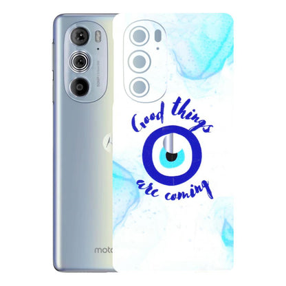 Motorola Phone Skins (All Models) - Evil Eye Good Things Are Coming - 3D Embossed Finish (L-322) Motorola Moto Edge 30 Pro 5G
