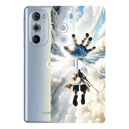 Motorola Phone Skins (All Models) - Big Hand With Monkey King - 3D Embossed Finish (L-323) Motorola Moto Edge 30 Pro 5G