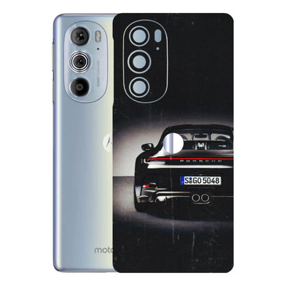 Motorola Phone Skins (All Models) - New Black Porsche GT3 - 3D Embossed Finish (L-327) Motorola Moto Edge 30 Pro 5G