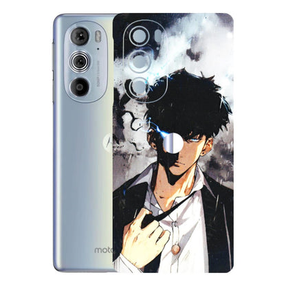 Motorola Phone Skins (All Models) - Sung Jinwoo Manhwa Anime - 3D Embossed Finish (L-328) Motorola Moto Edge 30 Pro 5G