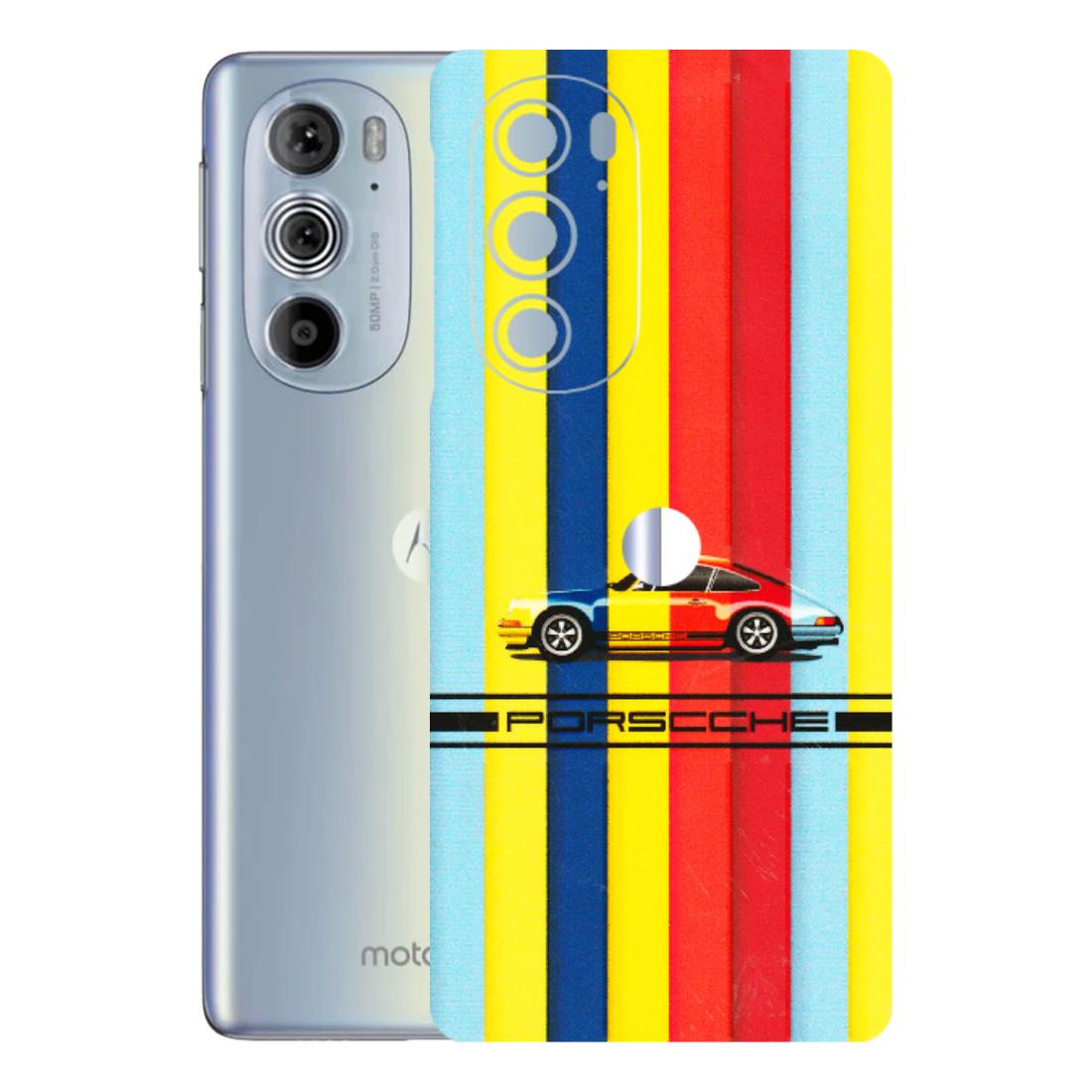 Motorola Phone Skins (All Models) - Multicolour Porche - 3D Embossed Finish (L-39) Motorola Moto Edge 30 Pro 5G