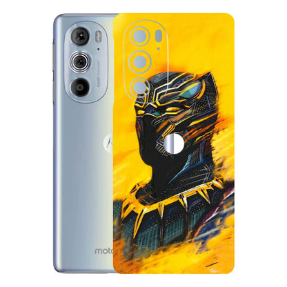 Motorola Phone Skins (All Models) - Yellow Panther - 3D Embossed Finish (L-54) Motorola Moto Edge 30 Pro 5G