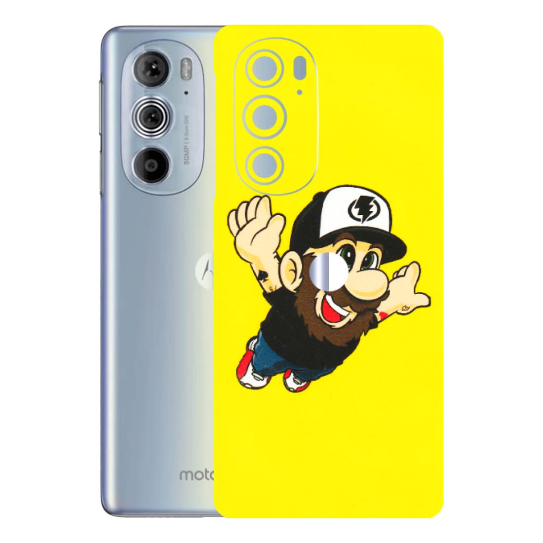 Motorola Phone Skins (All Models) - Flying Beardo - 3D Embossed Finish (L-60) Motorola Moto Edge 30 Pro 5G