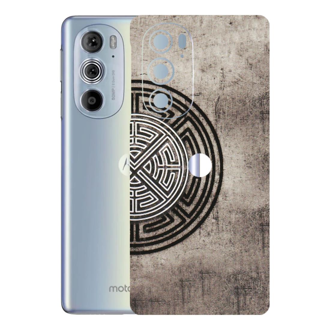 Motorola Phone Skins (All Models) - Mysterious Circular Design - 3D Embossed Finish (L-63) Motorola Moto Edge 30 Pro 5G