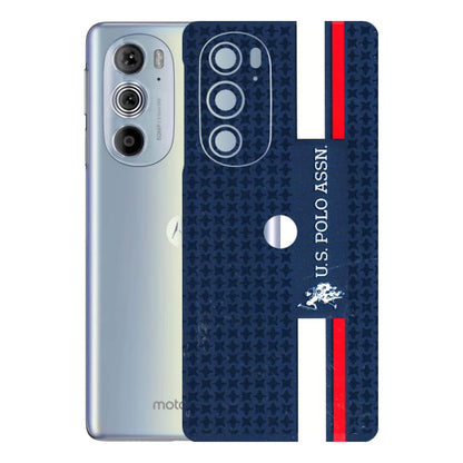 Motorola Phone Skins (All Models) - US POLO Designer Brand - 3D Embossed Finish (L-65) Motorola Moto Edge 30 Pro 5G