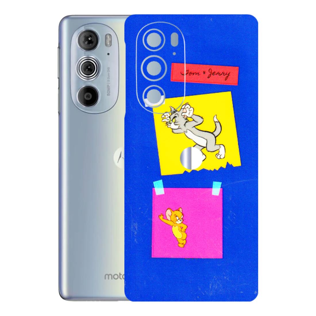 Motorola Phone Skins (All Models) - Tom N Jerry Sticky Notes - 3D Embossed Finish (L-88) Motorola Moto Edge 30 Pro 5G