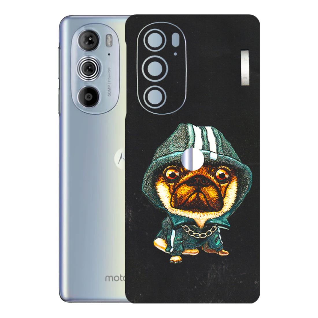 Motorola Phone Skins (All Models) - Puppy N Hoodie - 3D Embossed Finish (L-90) Motorola Moto Edge 30 Pro 5G