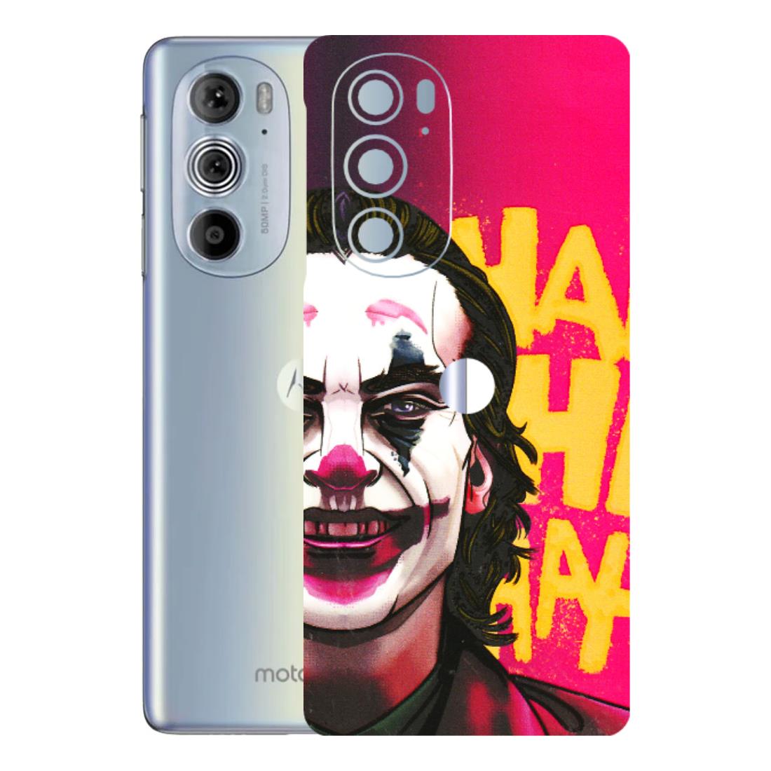 Motorola Phone Skins (All Models) - Joker Evil Laugh - 3D Embossed Finish (L-97) Motorola Moto Edge 30 Pro 5G