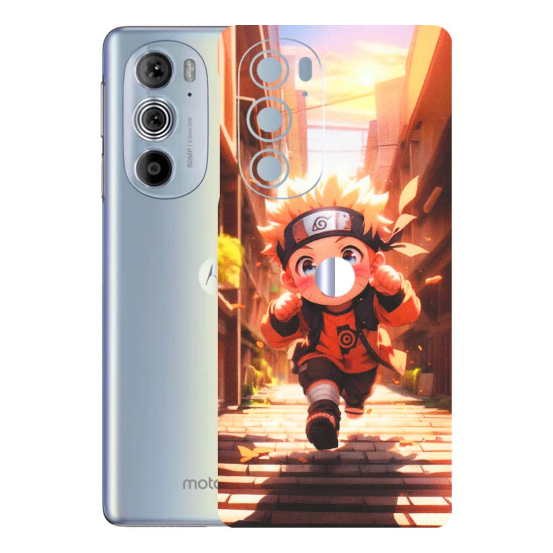 Motorola Phone Skins (All Models) - Naruto Cute Toon Running - Matte Finish (M-04) Motorola Moto Edge 30 Pro 5G