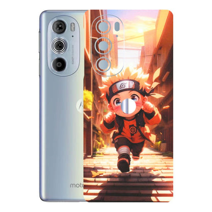 Motorola Phone Skins (All Models) - Naruto Cute Toon Running - Matte Finish (M-04) Motorola Moto Edge 30 Pro 5G