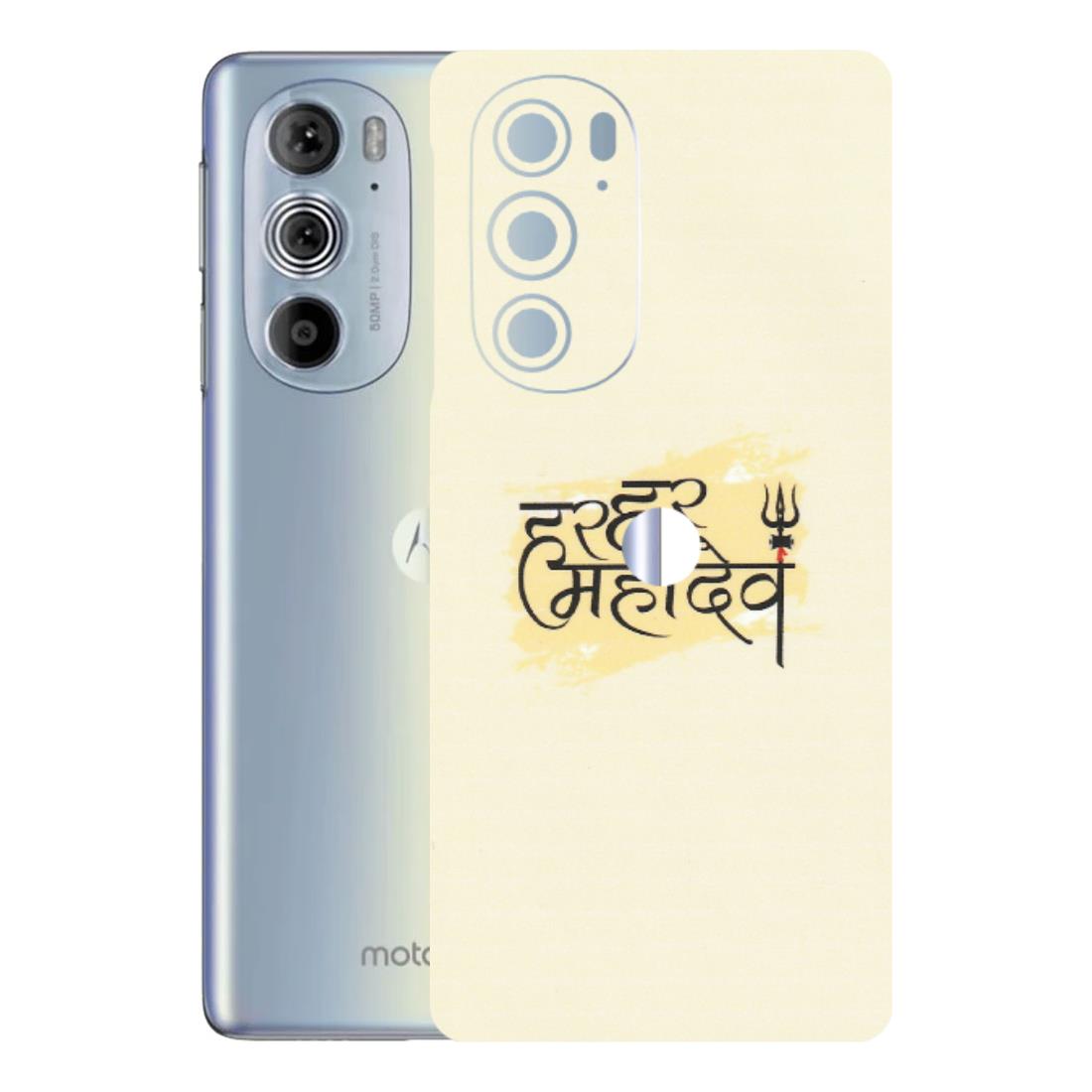 Motorola Phone Skins (All Models) - Har Har Mahadev - Matte Finish (M-10) Motorola Moto Edge 30 Pro 5G