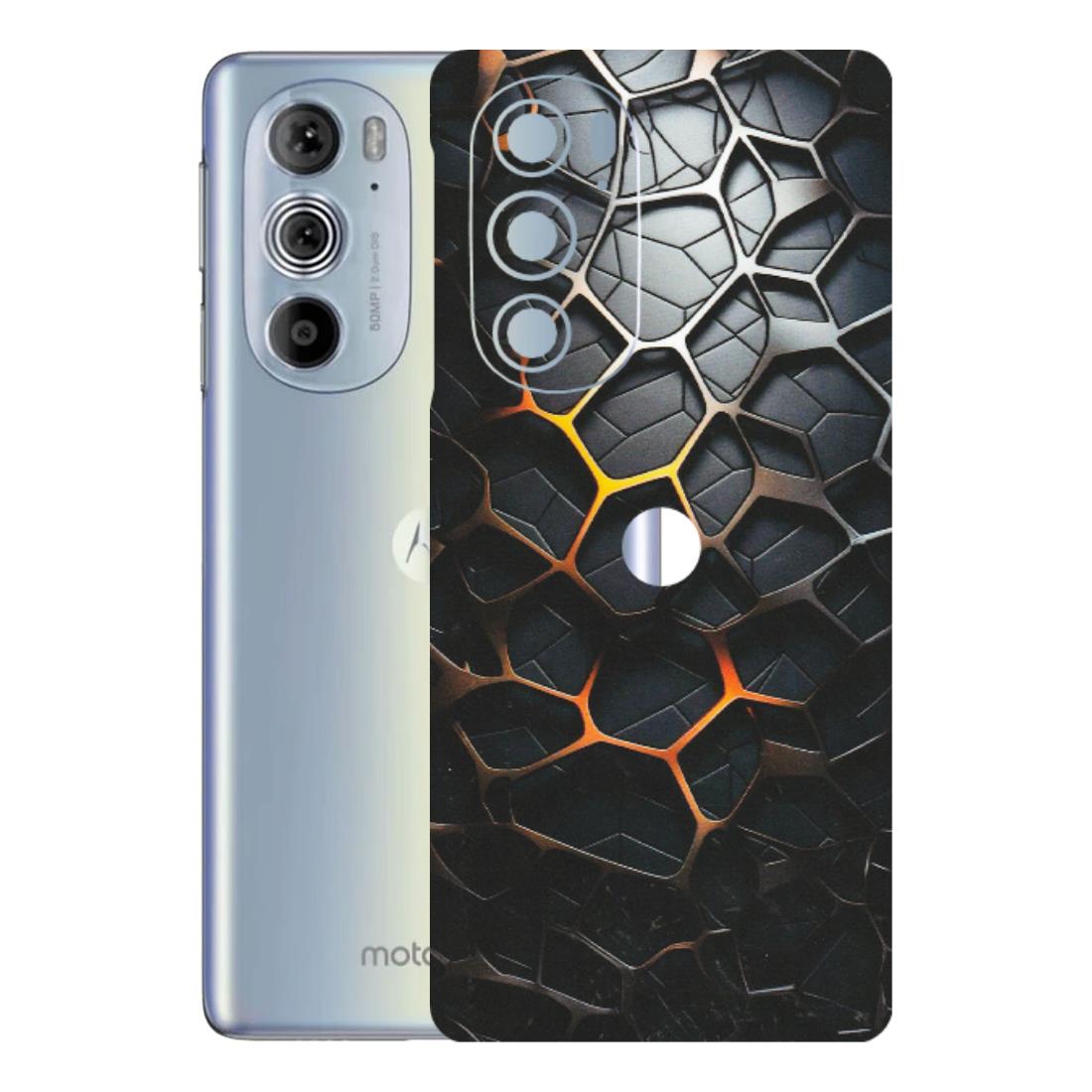 Motorola Phone Skins (All Models) - New Abstract Graphite Tiles - Matte Finish (M-130) Motorola Moto Edge 30 Pro 5G