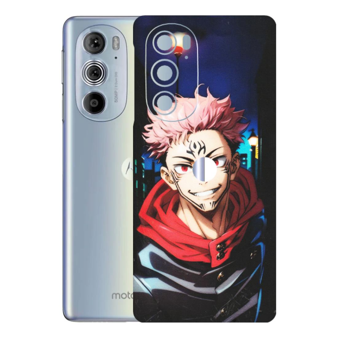 Motorola Phone Skins (All Models) - Yuji Itadori Funny Face Anime - Matte Finish (M-152) Motorola Moto Edge 30 Pro 5G