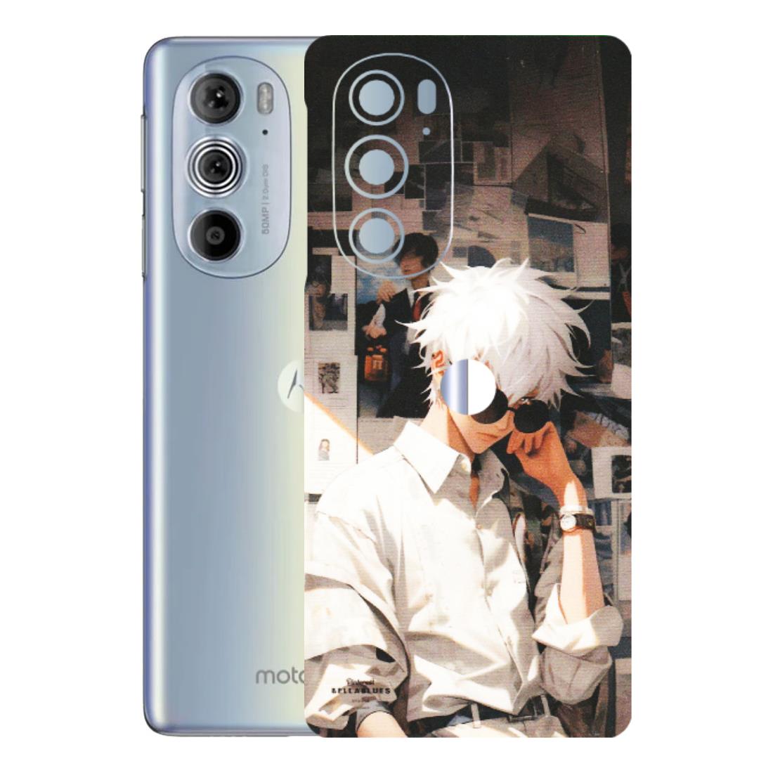Motorola Phone Skins (All Models) - Gojo Satoru Jujustu Kaisen Anime - Matte Finish (M-156) Motorola Moto Edge 30 Pro 5G