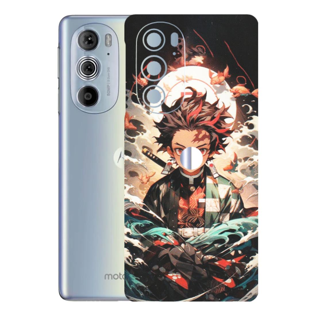Motorola Phone Skins (All Models) - Tanjiro Demon Slayer Anime - Matte Finish (M-158) Motorola Moto Edge 30 Pro 5G
