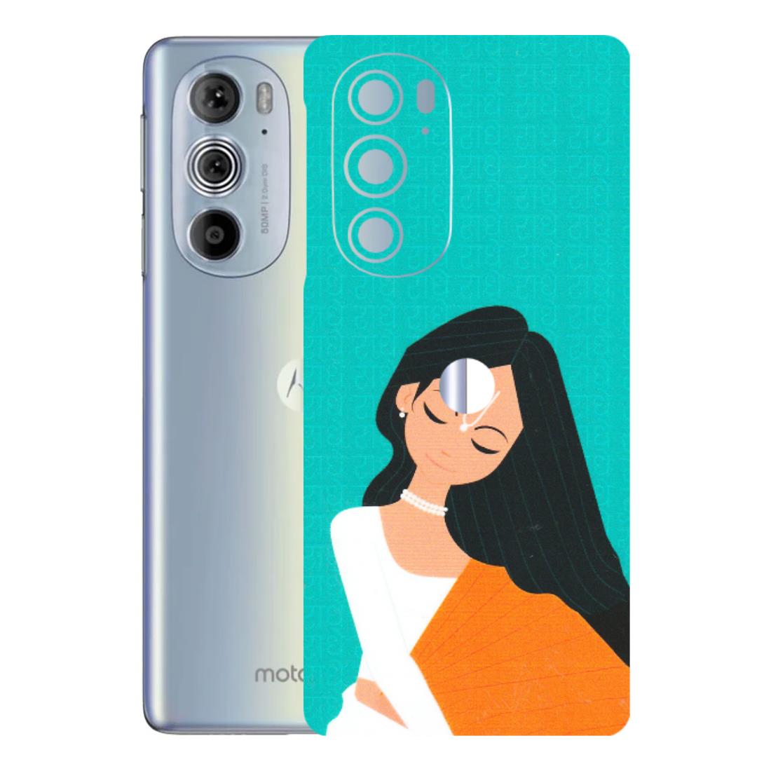 Motorola Phone Skins (All Models) - Radhe Radhe With Hindu Symbol - Matte Finish (M-164) Motorola Moto Edge 30 Pro 5G