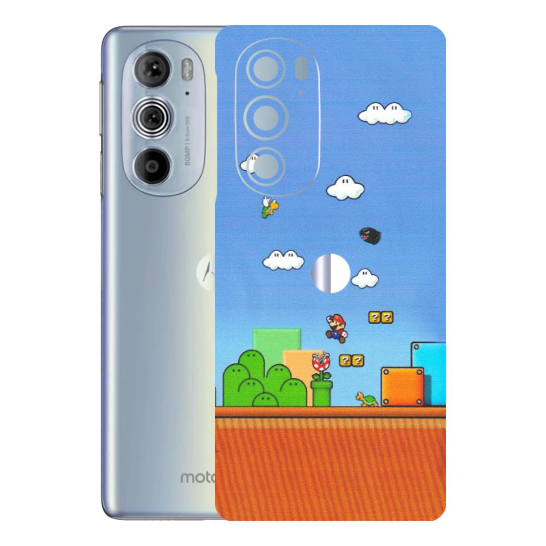 Motorola Phone Skins (All Models) - Mario Game Scene - Matte Finish (M-24) Motorola Moto Edge 30 Pro 5G