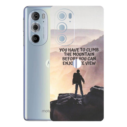 Motorola Phone Skins (All Models) - Motivational Hiking Mountain - Matte Finish (M-28) Motorola Moto Edge 30 Pro 5G