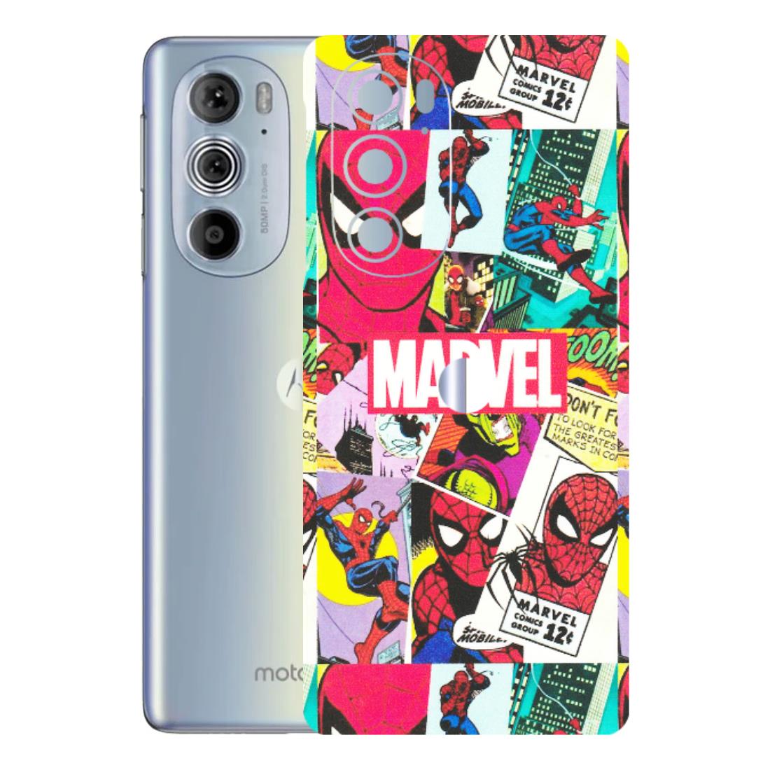 Motorola Phone Skins (All Models) - Marvel Comic Spiderman Grafitti - Matte Finish (M-72) Motorola Moto Edge 30 Pro 5G