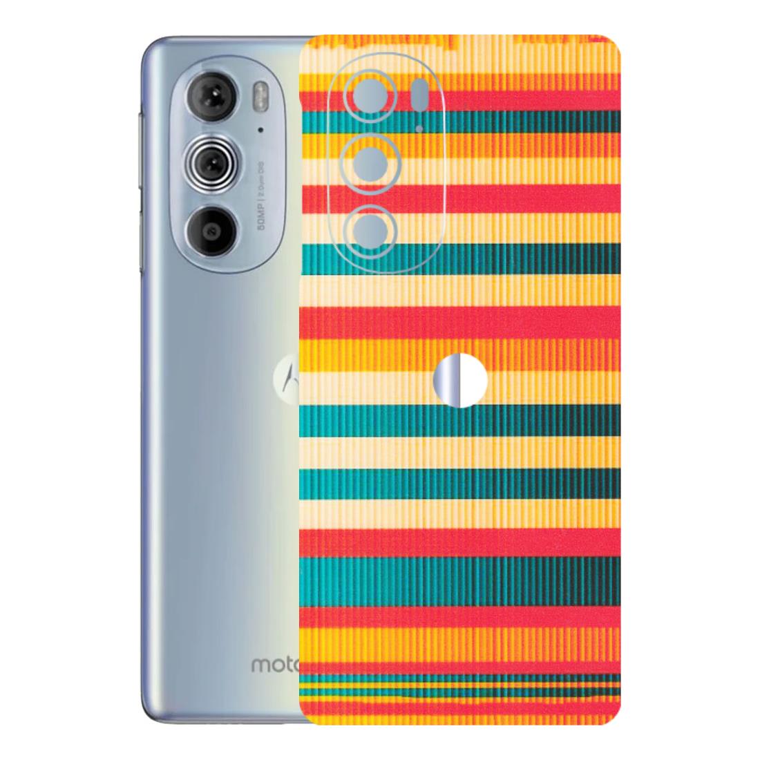 Motorola Phone Skins (All Models) - Colourful Stripes Soothing Effect - Matte Finish (M-86) Motorola Moto Edge 30 Pro 5G